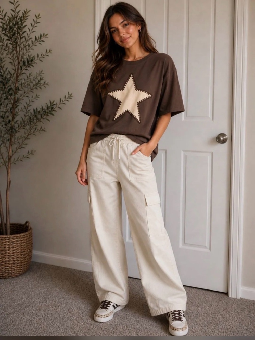 Rareraw Tee w/Leather Star Stitched/MRSP $65